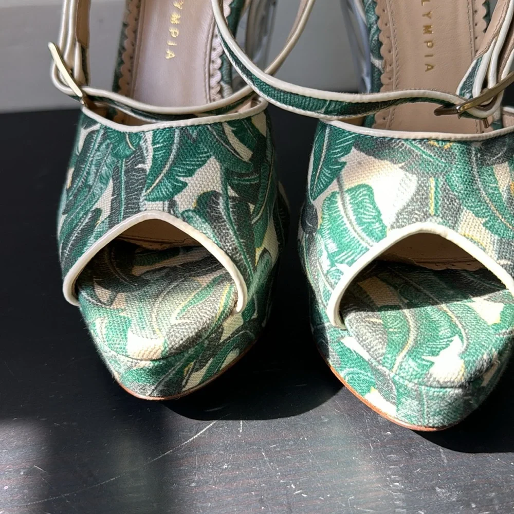 Charlotte Olympia Garden Party with White Wire Heels - Picture 8 of 9